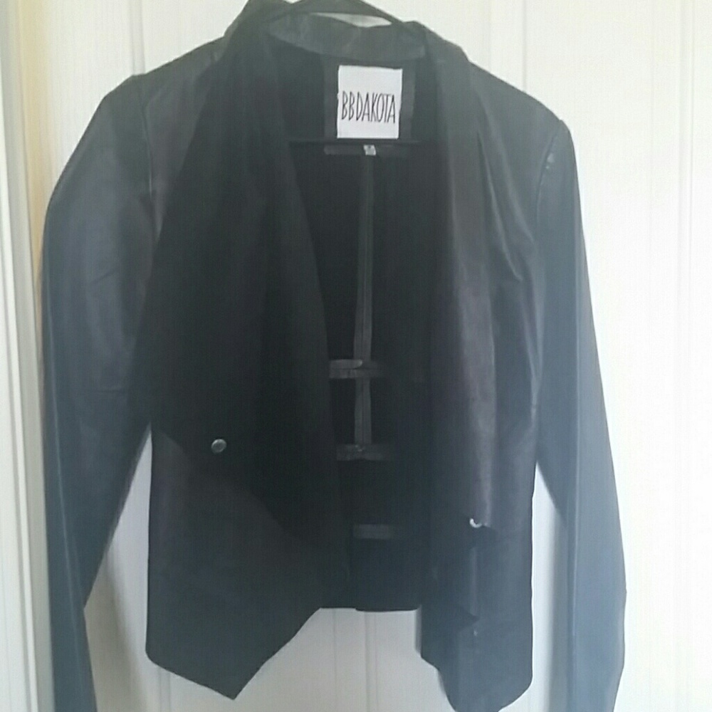 BB DAKOTA Leather Flyaway Jacket